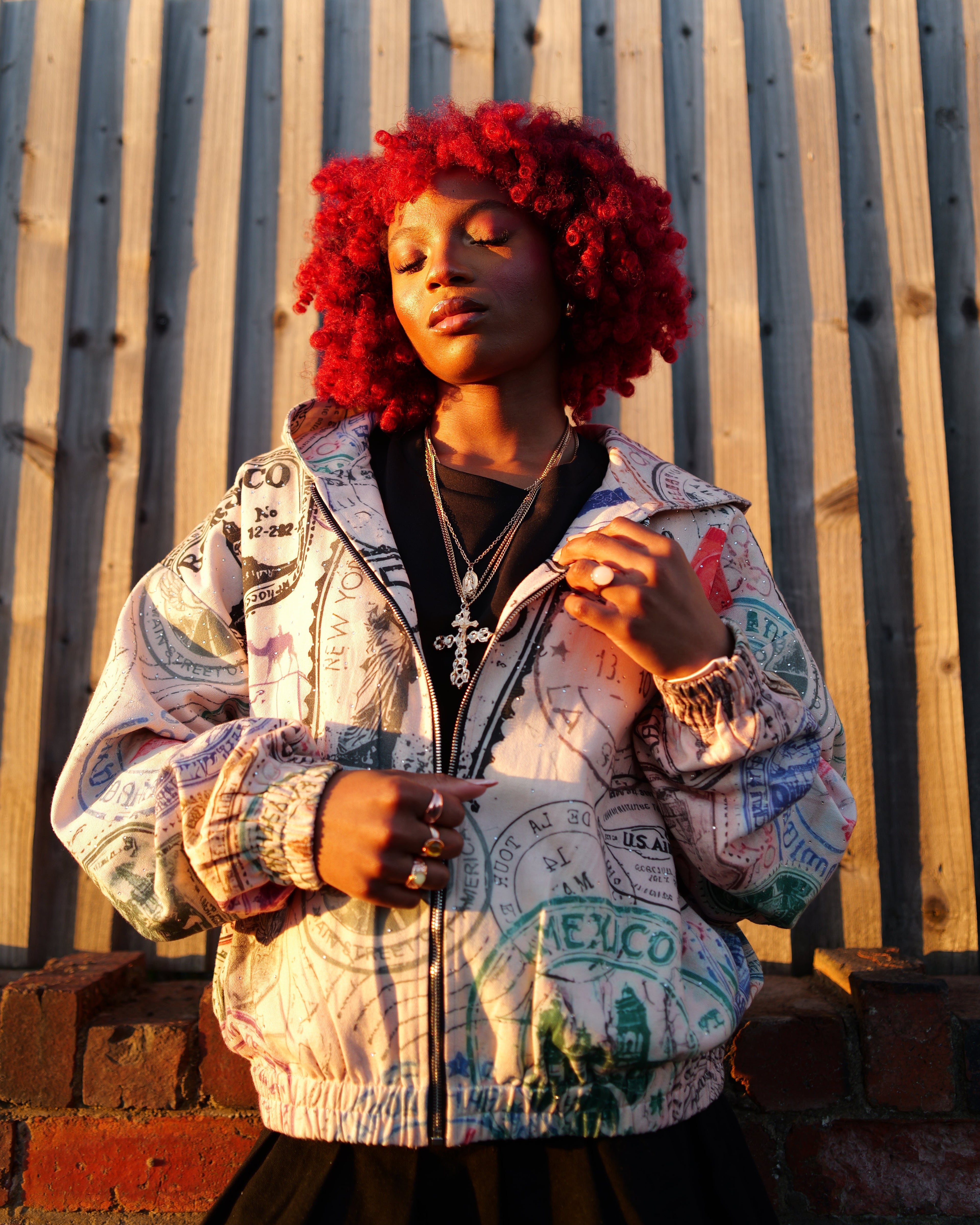 ERO DENIM HOODIE: "PASSPORT"